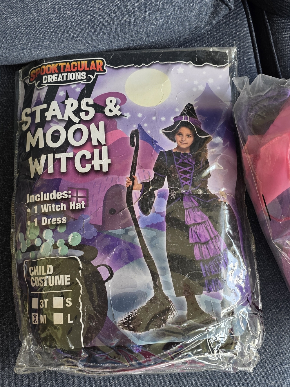 Spooktacular Creations Stars & Moon Witch Costume - Purple/Black
